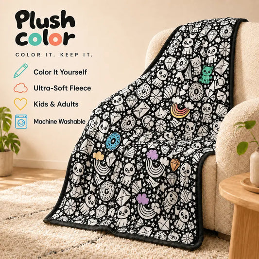 DIY Coloring Blanket with Markers