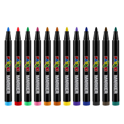 Washable Fabric Marker Pens for DIY Art