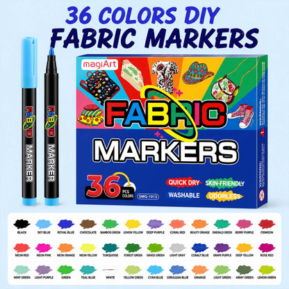 Washable Fabric Marker Pens for DIY Art